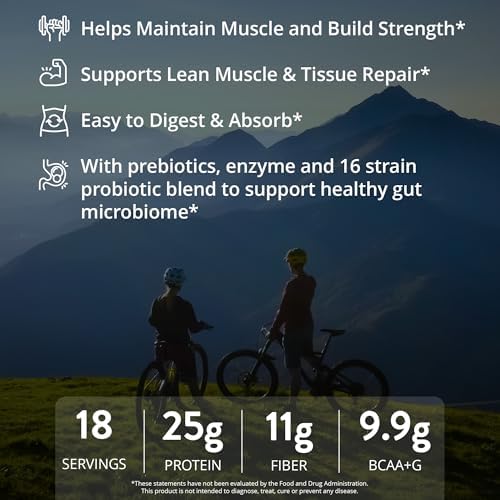 MRM Nutrition Gainer Protein with Probiotics & Postbiotics - 18 Servings | Vanilla Flavored for Men & Women, 25g of Whey Protein Concentrate & Isolate, Micellar Casein, & Digestive Enzymes