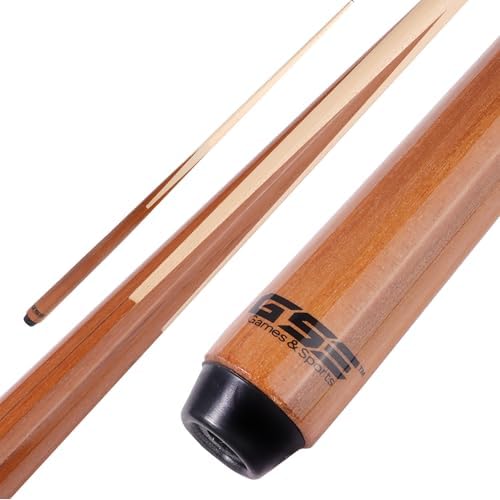 GSE 36"/42"/48"/52"/58" 1-Piece Canadian Maple Shorty Pool Cue Sticks | Solid Hardwood, Billiard House Bar Pool Cue Sticks for Beginners, Small Limited Tight Space Use