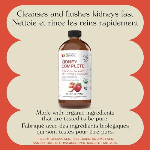 CNP | Kidney Complete Liquid 16oz - ACV, Lemon, Chanca Piedra Cleanse Aid | Kidney support liquid with apple cider vinegar, lemon and organic chanca piedra for daily cleanse and detox routines