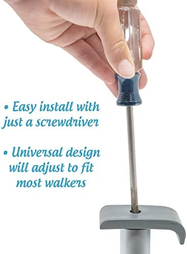 Deluxe KIT: Universal 3" Walker Wheels with Free Flexfit Walker Ski Glides