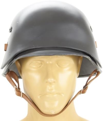 German WWI M16 Stahlhelm Steel Combat Helmet with Stirnpanzer Steel Sniper Brow Plate