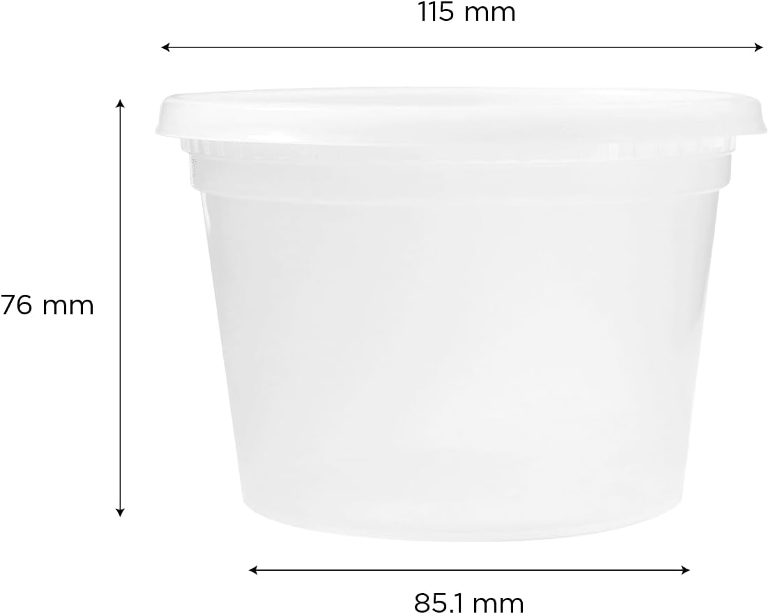 Karat [32oz - 240 ct] Clear PP Injection Molded Round Deli Containers with Lids (FP-IMDC32-PP)