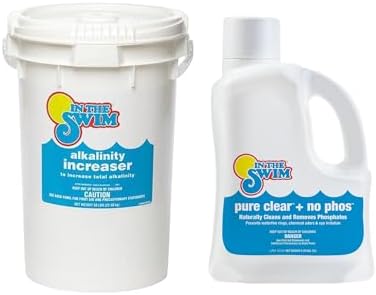 In The Swim Alkalinity Increaser for Swimming Pools - 25 Pounds | 100% Sodium Bicarbonate - Raises Alkalinity and Balances pH Levels in your Swimming Pool Water