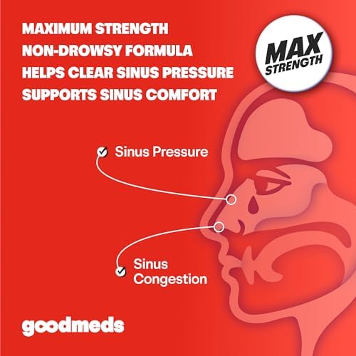 Nasal Decongestant PE Non-Drowsy for Adults | Maximum Strength Phenylephrine HCl 10mg to Relieve Sinus Pressure from Cold or Allergies | Comparable