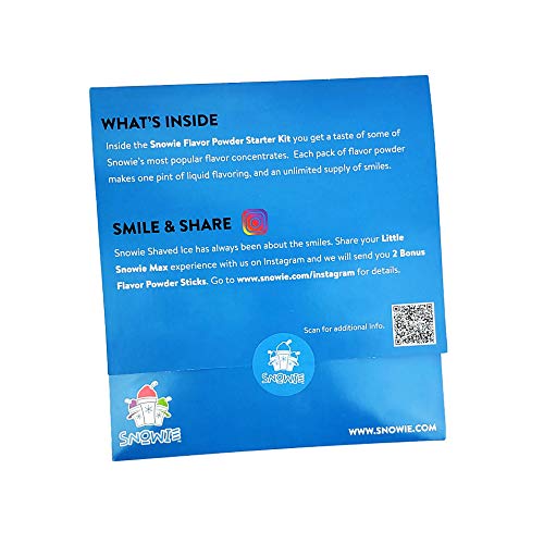 SNOWIE - Original Shaved Ice Flavor Syrup Powders 6 Pint Pack - Summer