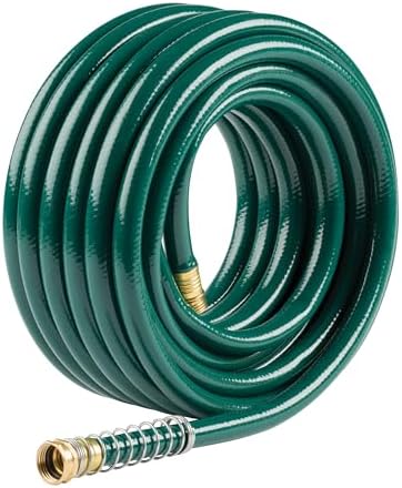 Gilmour 864751-1001 75ft Heavy Duty Flexogen Garden Hose, 5/8" Diameter | Heavy Duty Build, 500 PSI, Kink-Resistant Layers, Brass Fittings, All-Weather Durability, Made in USA