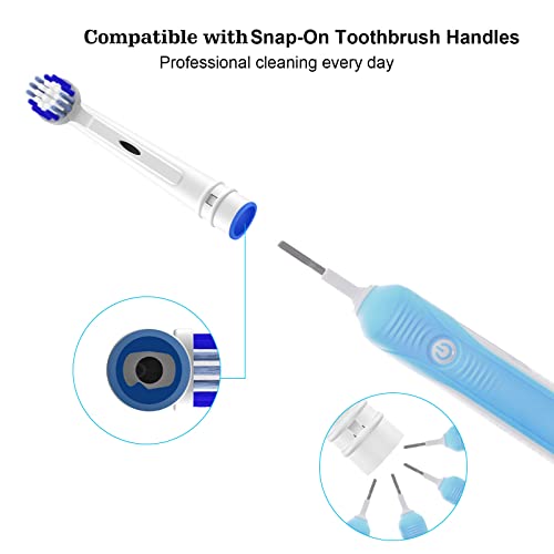 Replacement Toothbrush Heads Compatible with Oral B Braun | Professional 4Pack Electric Toothbrush Replacement Brush Heads for Oral-B Pro Precision Clean and More,Soft Dupont Bristles