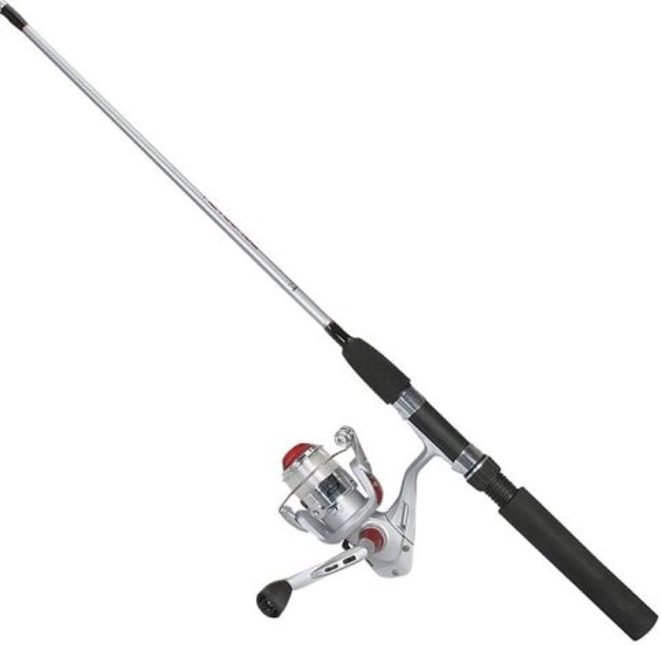 Okuma B-S-802-40 Boundary Medium-Heavy Spinning Combo, 8-Foot Length, Black and Silver Finish