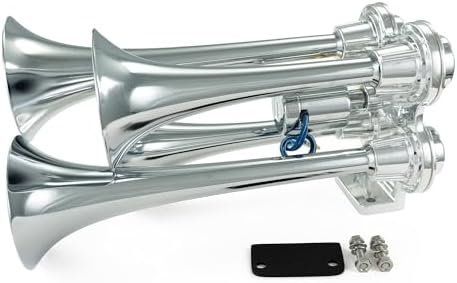 HornBlasters Bullet Air Horn Only - 4 Chrome Trumpets