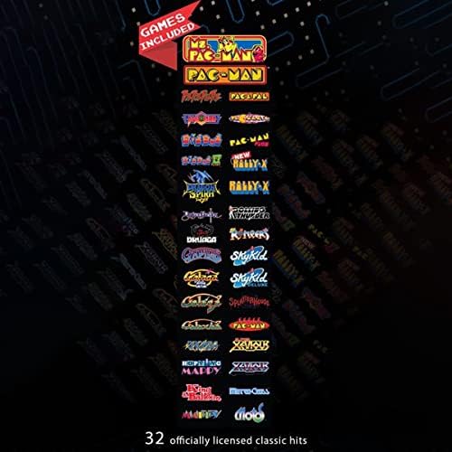 Namco Pac-Man Pixel Bash Cocktail Arcade Game Machine with Woodgrain Finish