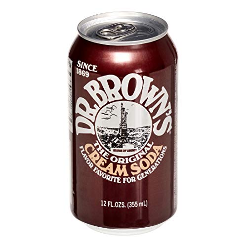 Dr. Browns Soda, Cream Soda, 12 oz can (Pack of 18, Total 216 Oz)