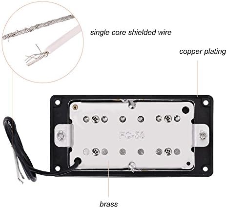 Bnineteenteam Double Coil Guitar Humbucker Pickup Set with Mounting Screws Compatible with Guitar Pickup