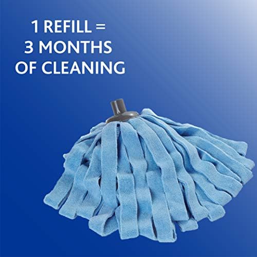 O-Cedar Microfiber Cloth Mop & QuickWring Bucket with Extra Refill, 2 Piece Set