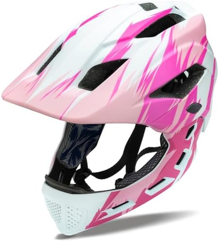 Toddler and Kids Full Face Bike Helmet Girl and Boy BMX