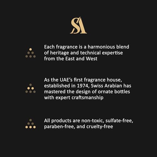 Swiss Arabian Noora Onyx - Luxury Products From Dubai - Long Lasting And Addictive Personal Perfume Oil Fragrance - Seductive Signature Aroma - The Luxurious Scent Of Arabia - 0.4 Oz