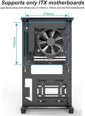 PC Creative Assembly Frame Test Bench，DIY Computer Case PC Frame Desktop Chassis Rack Stand Open Air Testbench Fits ATX ITX M-ATX Motherboard (ITX)