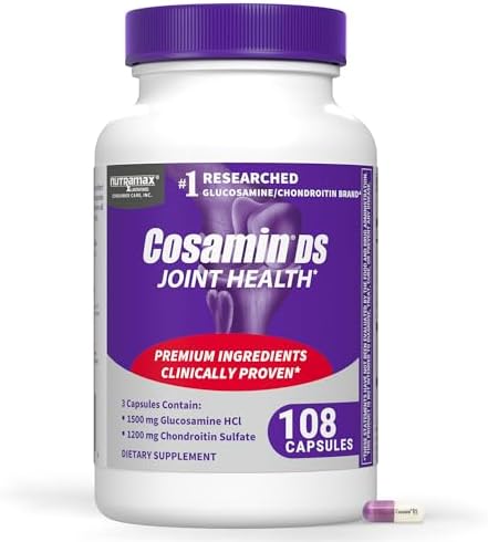 Nutramax Cosamin DS Joint Supplement, Glucosamine Chondroitin, 180 Capsules