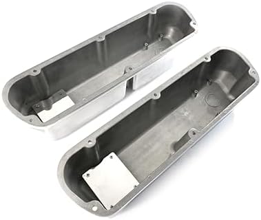 Compatible/Replacement Aluminum Ford Small Block 289-302-351W-5.0L Tall Full Finned Valve Covers – Polished Finish