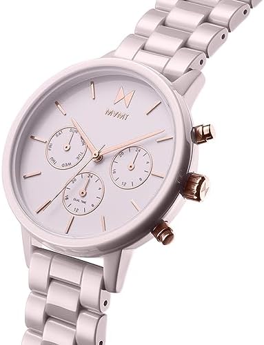 MVMT Nova - Dual Timezone Women’s Wristwatch - Minimalist Dress - 3 ATM/30 Meters Water-Resistant Timepiece - Interchangeable Bands - 38mm