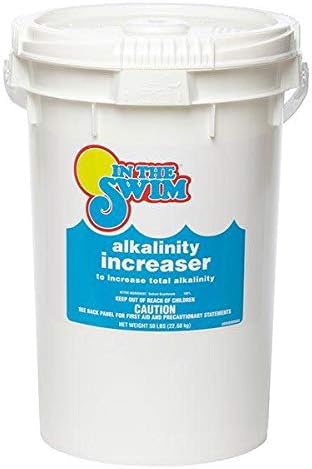 In The Swim Alkalinity Increaser for Swimming Pools - 25 Pounds | 100% Sodium Bicarbonate - Raises Alkalinity and Balances pH Levels in your Swimming Pool Water