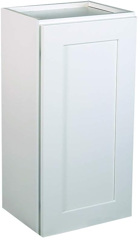 Design House Brookings Kitchen Wall Cabinet, 12", White | Adjustable Shelves, Adjustable Hinges, Wall Mount, Contemporary/Modern, Wood, Kitchen, 561530