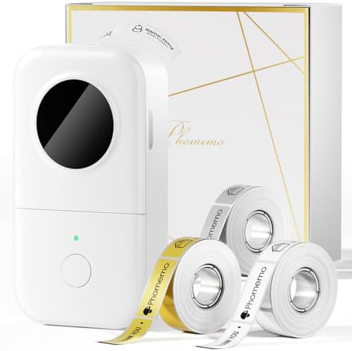 Phomemo Label Maker, D30 Bluetooth Mini Label Maker Machine with Tape