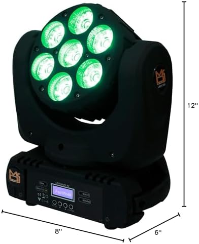 LMH700 4-in-1 RGBW LED Beam Wash Lamp Moving Head Light DJ Show Stage Lighting