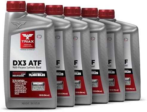 TRIAX DX3 ATF - Compatible with All GM Dexron III and Ford Mercon Applications- Multi-Purpose, Friction Optimized, High Mileage Automatic Transmission Fluid (5 Gallon)