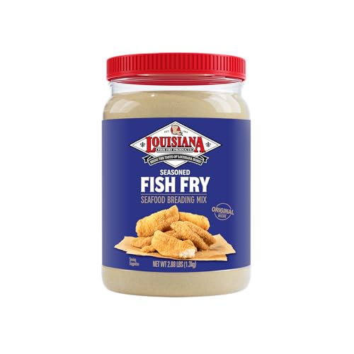 Louisiana Seasoned Fish Fry Seafood Breading Mix Half Gallon