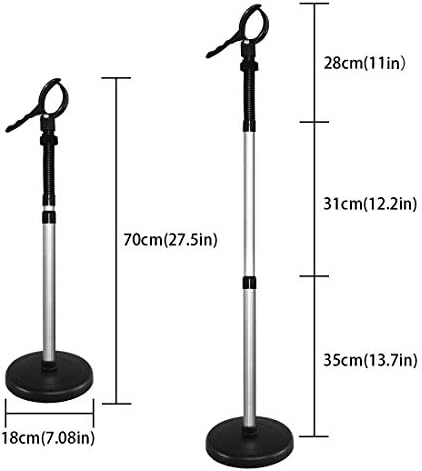 Hair Dryer Stand, 360 Degree Rotating Lazy Hair Dryer Stand Hand Free With Heavy Base, Hands-Free Blow Dryer Holder Countertop