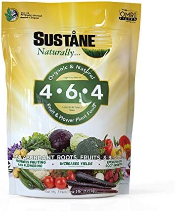 Sustane All Natural Flower and Vegetable Plant Food, 5-Pound