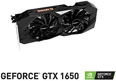 GIGABYTE Gv-N1650OC-4GD GeForce GTX 1650 OC 4G Graphics Card, 2X Windforce Fans, 4GB 128-Bit GDDR5, Video Card