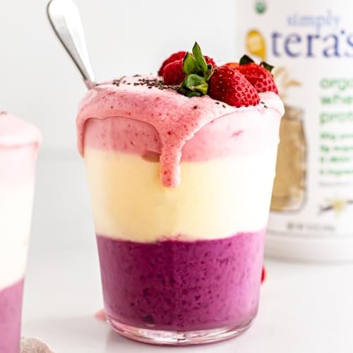 Simply tera's Organic Whey Protein Powder, Bourbon Vanilla, Organic - 12 Oz | Whey Protein Powder, Grass Fed Vanilla