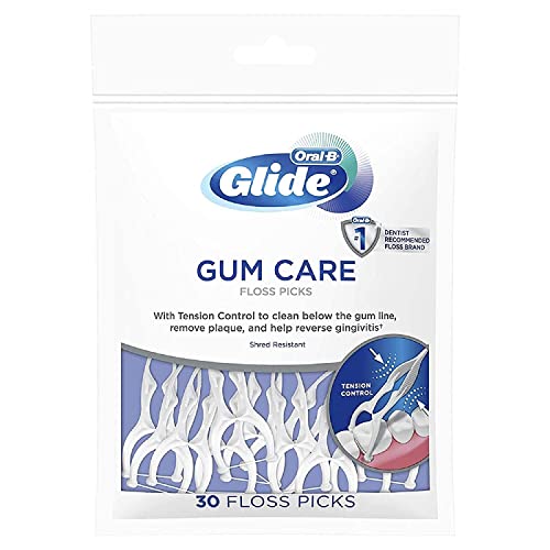 Oral-B Glide Floss Picks-30 Count, Unflavored (Pack of 6)