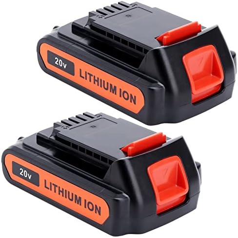 Lasica 2Pack 4.0Ah 20V MAX LBXR20 Compatible with Black and Decker Weed Eater 20V Battery LB2X4020 LBXR2020-OPE LBXR20-OPE2 LBXR20B-2 LB2X3020-OPE