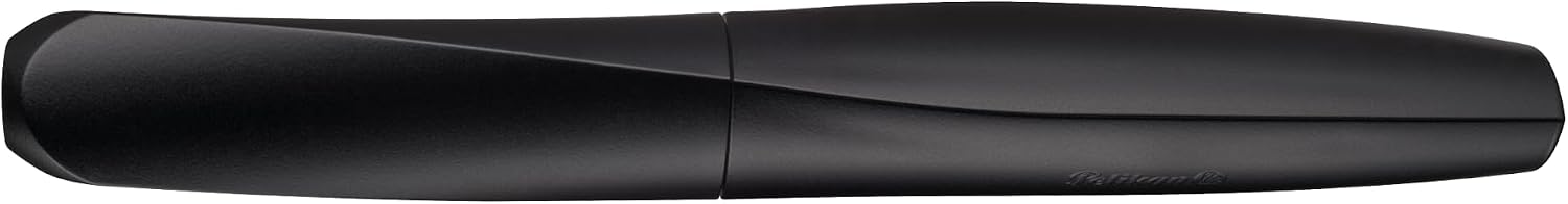 Pelikan Twist Fountain Pen with 1 Ink Cartridge, Medium Nib, Silver, Boxed (947101)