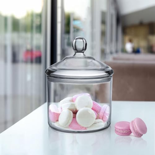 Kitchen Cookie Jar, Candy Dish with Lid, Clear Acrylic Airtight Jar for Nuts, Cookies, Candy, Chocolate, 40 OZ