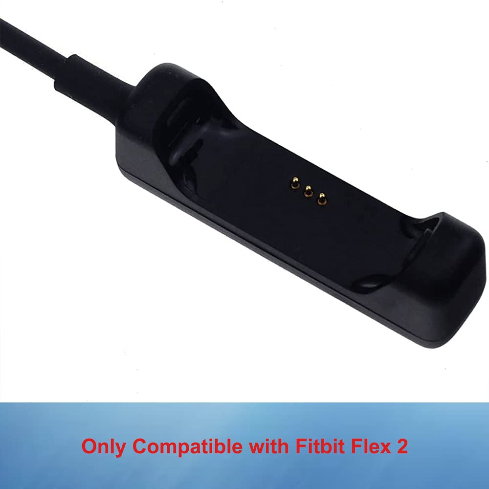 Charger Cable for Fitbit Flex 2, USB Charger Charging Cable for Fitbit Flex 2 (2Pack, 30cm/1ft)