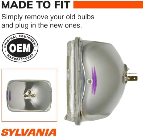 SYLVANIA - H6054 SilverStar Sealed Beam Headlight - High Performance Halogen Headlight Replacement (142x200)