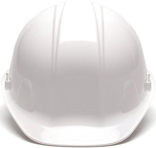 Pyramex SL Series Cap Style Hard Hat with 4 Point Ratchet - Durable HDPE Shell for Reliable Impact Protection, Rain Trough, Low Profile Design, Lightweight Comfort for All Head Sizes