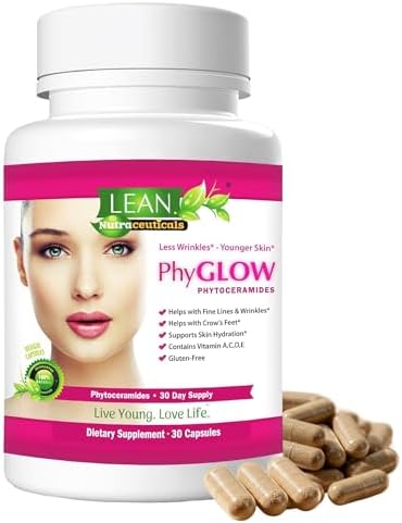 Phytoceramides Ceramide Skin Hydration Restore Beauty Health Supplement, Hyaluronic Acid Alternative Pills w/Multivitamins A, C, D, E