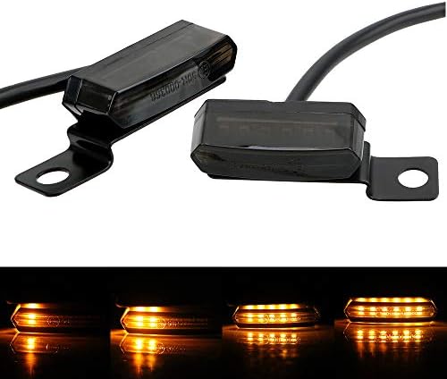 2PCS 12V Universal Motorcycle Mini Flowing LED Turn Signal Blinkers