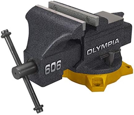 Olympia Tools 38-604 Bench Vise, Workshop Series, 4-Inch, gray