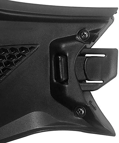 ILM Open Face Motorcycle 3/4 Half Helmet for Moped ATV Cruiser Scooter DOT (Black Chin Guard, Chin Guard)
