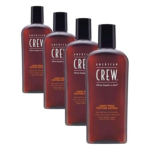 American Crew Men's Light Hold Texture Lotion for Fine Hair, 8.4 fl oz | Light hold texture hair styling lotion that adds body & manageability with a natural, low-shine finish. For fine, thin hair.