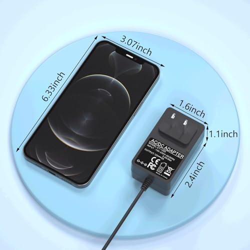 12V Power Cord Compatible with Soclean 2 CPAP Power Supply PNA1210 Sanitizer Equipment