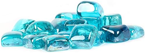 Stanbroil 10-Pound Fire Glass Cubes 1 inch, Crystal Ice Reflective | Fire Glass for Fireplace Fire Pit