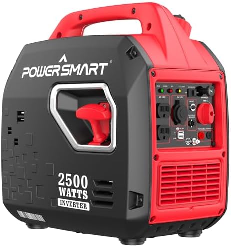 PowerSmart 4800W Portable Inverter Generator,Parallel Ready&Electric Start Super Quite Gas Powered,RV Ready with 30A Outlet, EPA & CARB Compliant for Home Backup, Camping,Portable Power Station