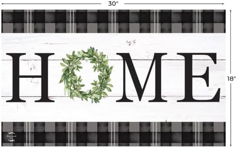 Briarwood Lane Doormat 30x18 Indoor Outdoor Farmhouse Wreath Spring for Spring Doormat