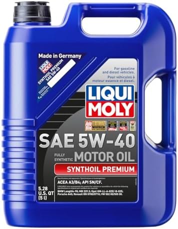 LIQUI MOLY Synthoil Premium SAE 5W-40 | 5 L | Fully synthetic engine oil | SKU: 2041